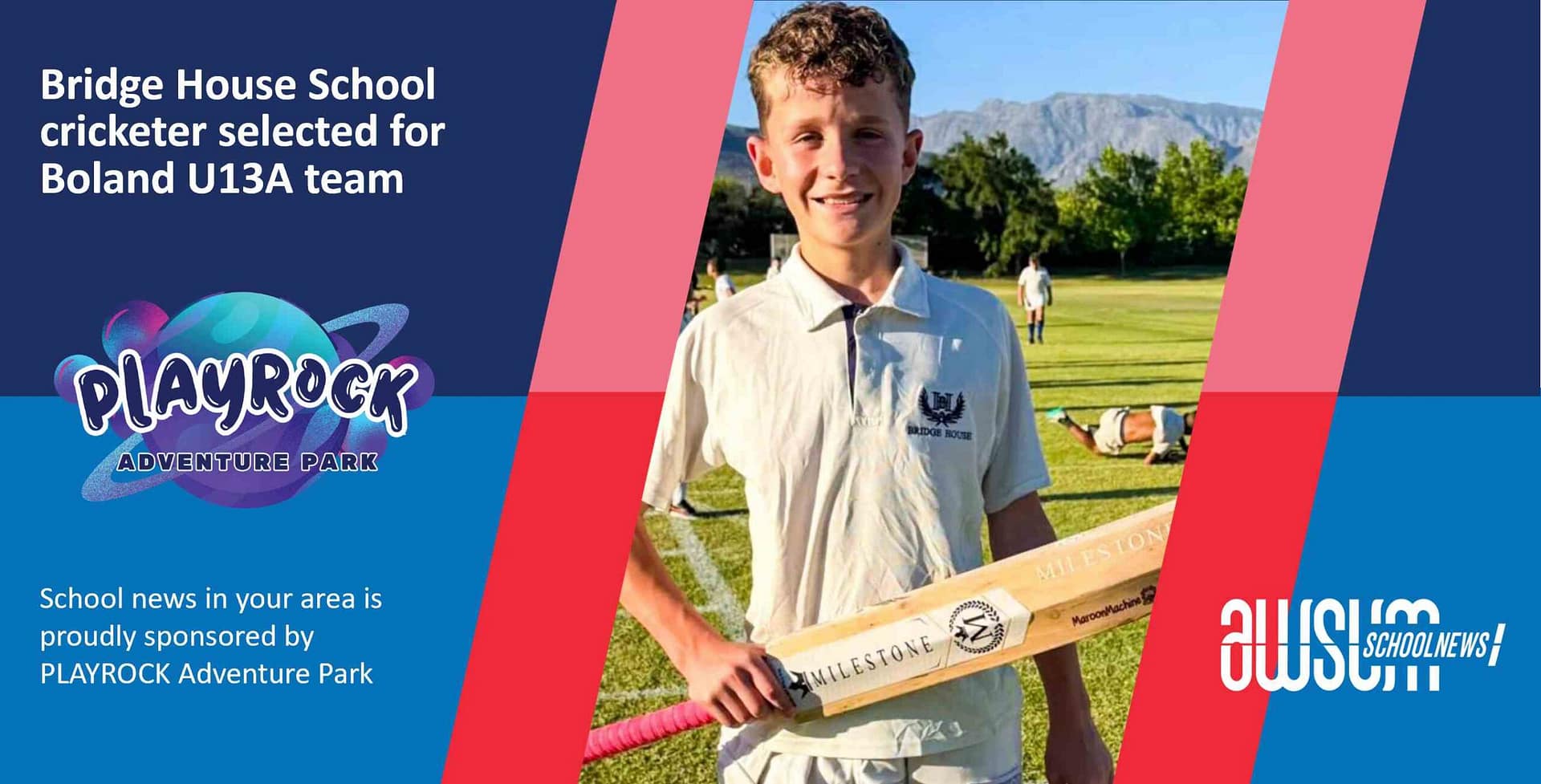 Bridge House School cricketer selected for Boland U13A team - AWSUM ...