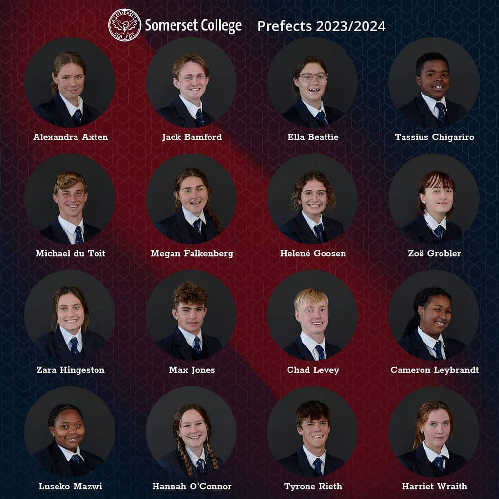 Somerset College Senior School prefects for 2023/2024 - AWSUM School News