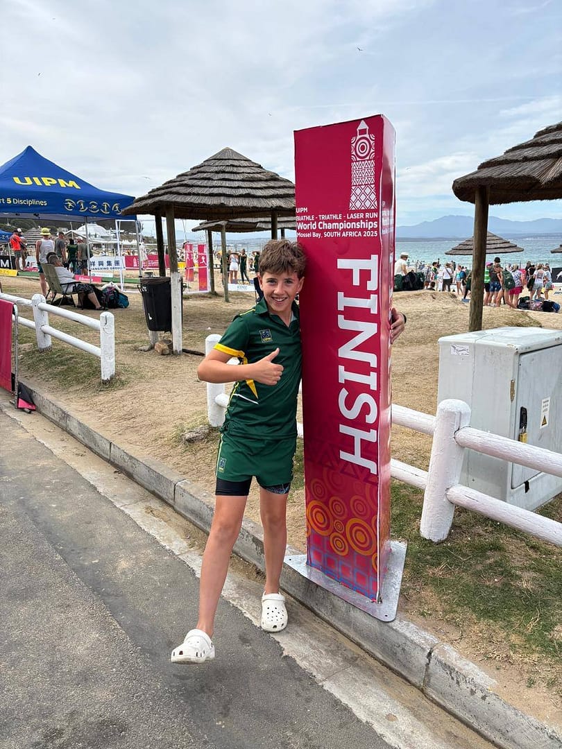 Hugo Rust UIPM Biathle Wêreld Kampioenskappe 2025 prestasie vir Laerskool Hugo ...